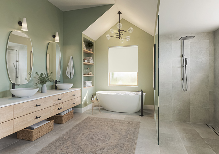 Trinity (FR Blackout), Cashmere - Roller Blind - Image 7